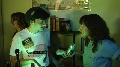 Episode 2: 'The Boystown Bitch.' Rob McPherson as Dude in Beanie (L) and Tess Lincecum as Maude (R).