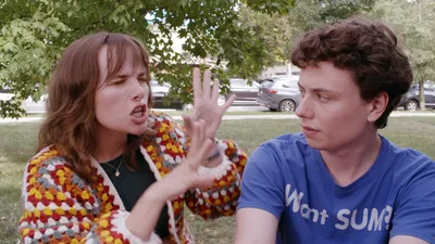 Episode 2: 'The Boystown Bitch.' Tess Lincecum as Maude (L) and Will Mandel as Eric (R)